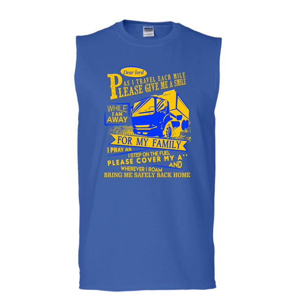 Please Give Me A Smile T Shirt, I Am A Trucker Tank Top (Men's Cotton Sleeveless)