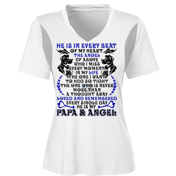 He Is In Every Beat Of My Heart T Shirt, I Love Papa T Shirt, Awesome T-Shirts