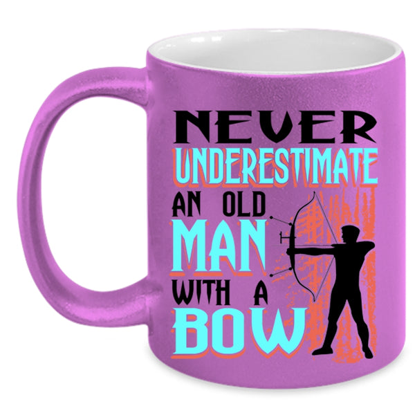 Awesome Grandpas Coffee Mug, An Old Man With A Bow Accent Mug