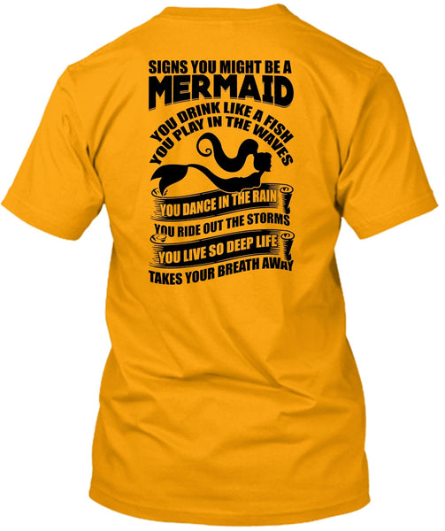 Signs You Might Be A Mermaid T Shirt, I Love Fishing T Shirt