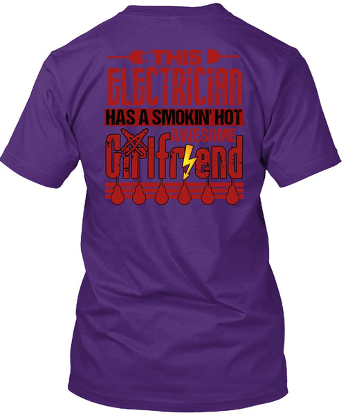 This Electrician T Shirt, Smoking Hot Awesome Girlfriend T Shirt