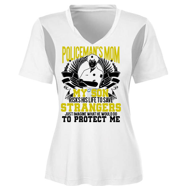 Policeman's Mom T Shirt, Being A Police T Shirt, Awesome T-Shirts
