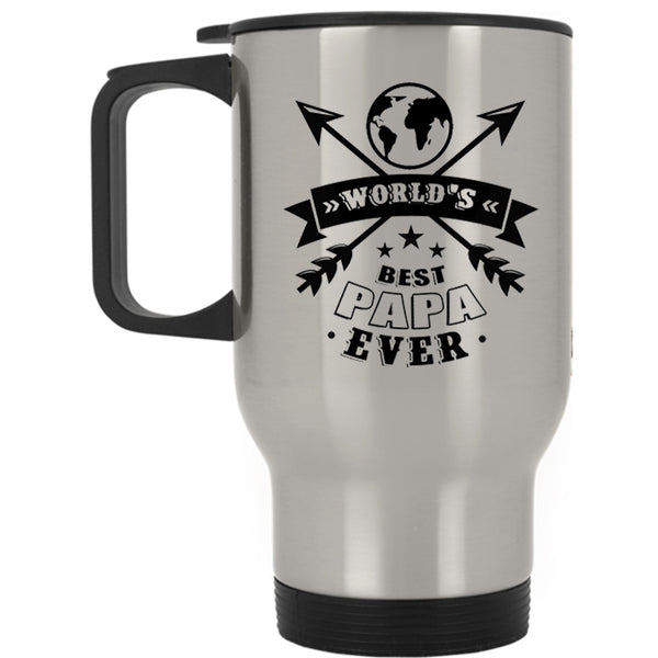 Best Dad Ever Travel Mug, World's Best Papa Ever Mug