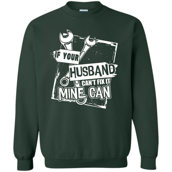 Mechanic Husband T Shirt, Coolest Mechanic's Wife Sweatshirt