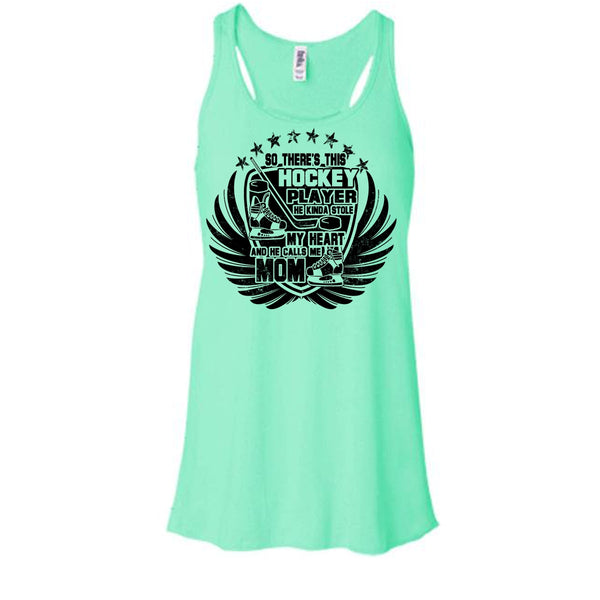 There's This Hockey Player T Shirt, Coolest Hockey Mom Tank Top