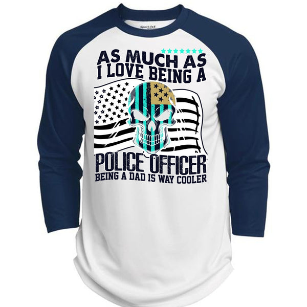 I Love Being A Police Officer T Shirt, I Love Police T Shirt, Awesome T-Shirts  (Polyester Game Baseball Jersey)