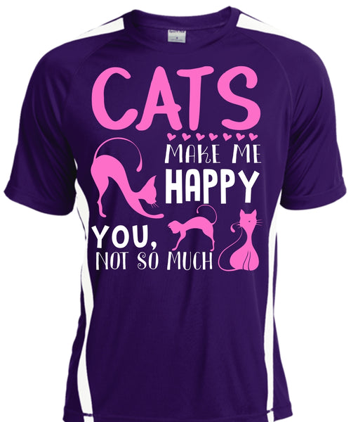Cats Make Me Happy T Shirt, Pets T Shirt, I Love Cat T Shirt