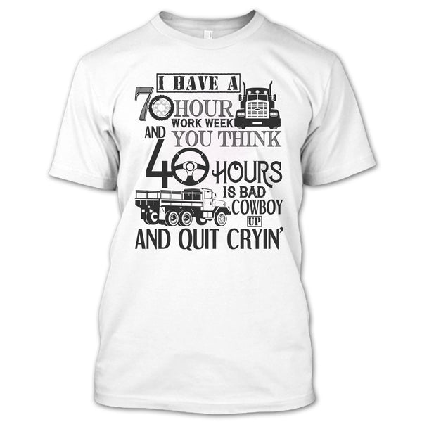 A black t-shirt with the shopify logo