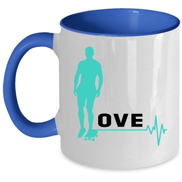 Best Gift For My Son Coffee Mug, I Love Surfing Accent Mug
