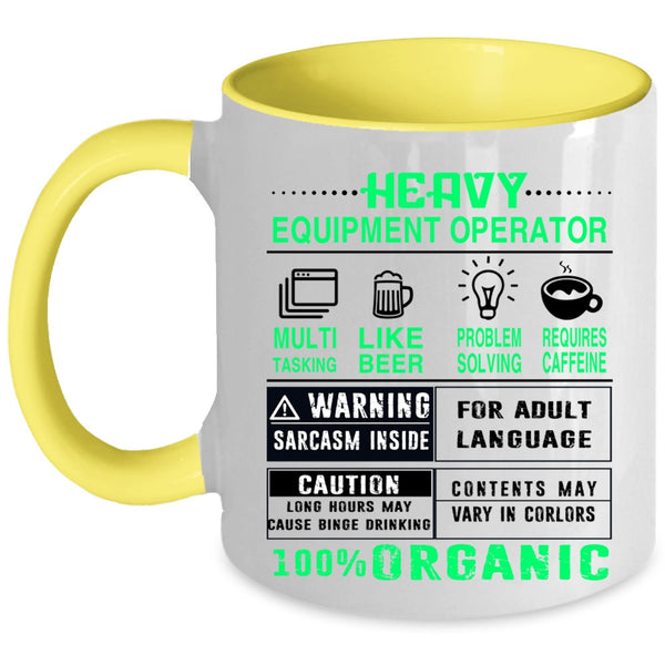 Cute Welder Coffee Mug, Heavy Equipment Operator Accent Mug