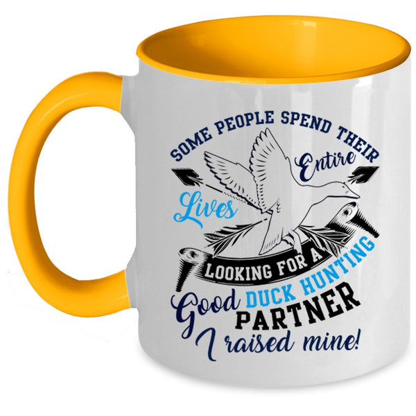 Funny Duck Hunting Coffee Mug, Good Duck Hunting Partner Accent Mug