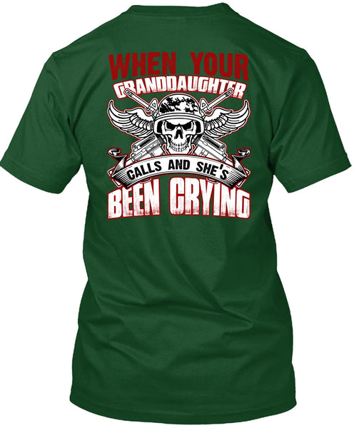 When Your Granddaughter Calls T Shirt, Being A Grandkid T Shirt