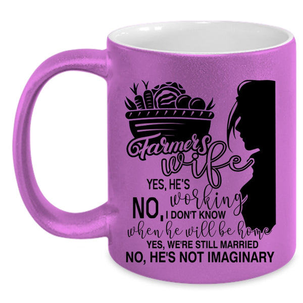 Beautiful Wife Coffee Mug, Farmer's Wife Accent Mug