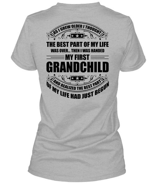 I Was Handed My First Grandchild T Shirt, I Love Baby T Shirt