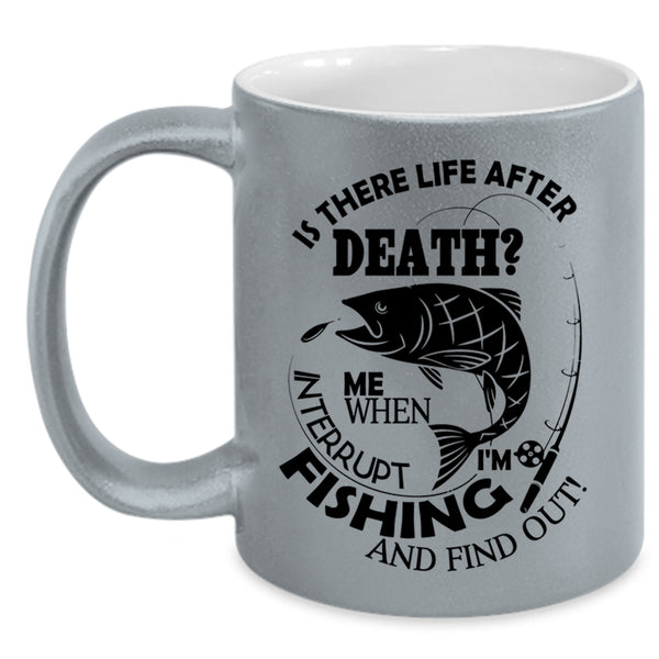 Funny Fishing Coffee Mug, I'm Fishing Accent Mug
