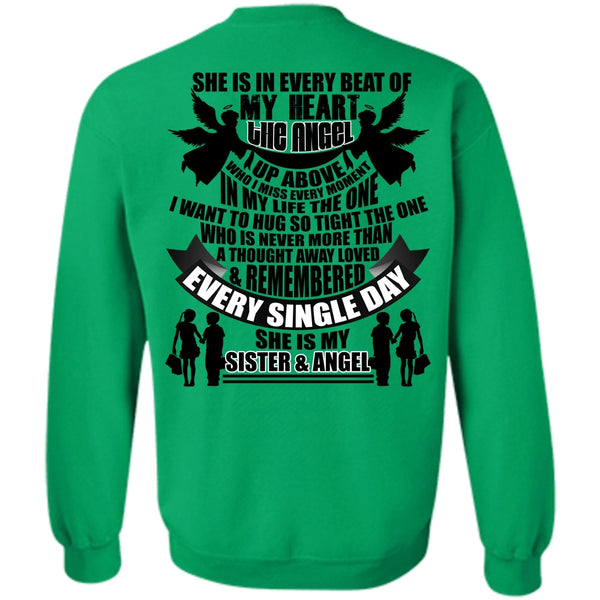 I Love Sister T Shirt, She Is My Sister And Angel Sweatshirt
