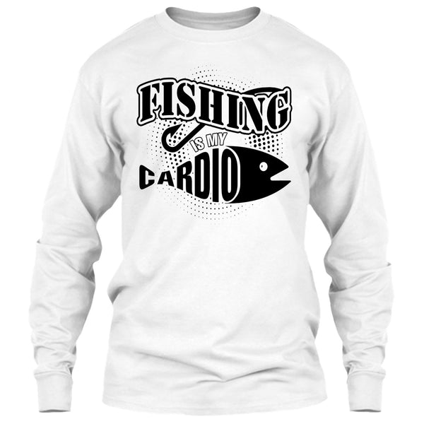 Fishing Is My Cardio T Shirt, Funny Fishing T Shirt