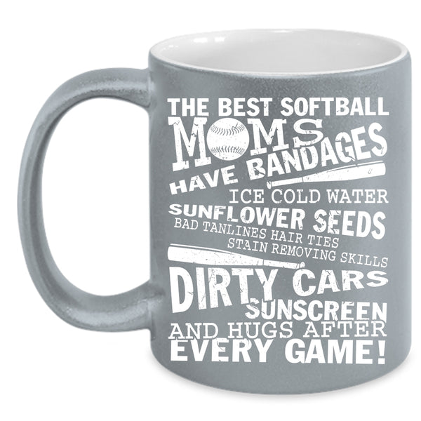 The Best Softball Moms Coffee Mug, I Love Softball Coffee Cup