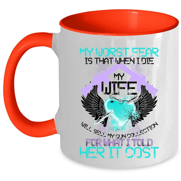 Funny Gift For My Husband Coffee Mug, Funny Gunner Accent Mug