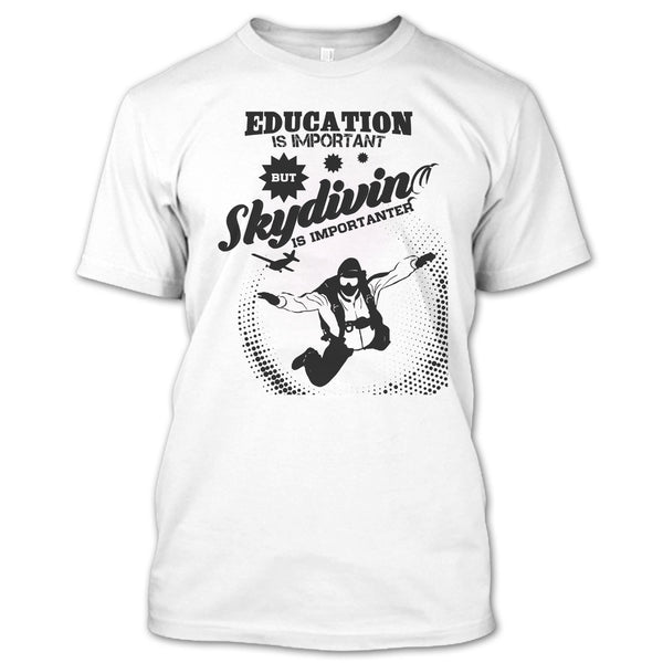 A black t-shirt with the shopify logo