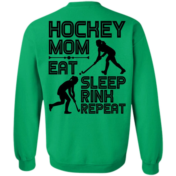 I Love Hockey T Shirt, Hockey Mom Eat Sleep Rink Repeat Sweatshirt