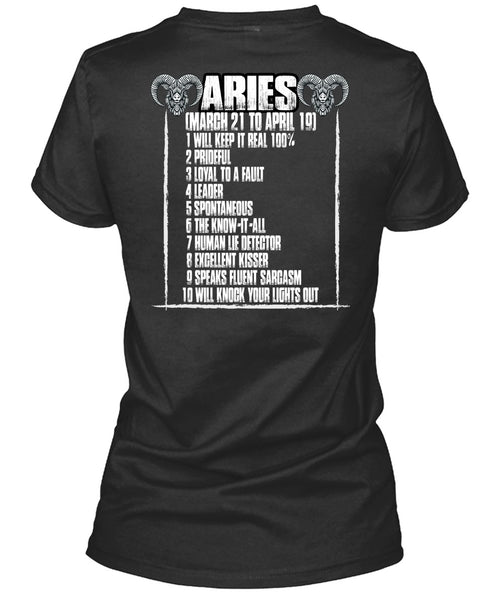 Aries Will Knock Your Lights Out T Shirt, Being An Aries T Shirt