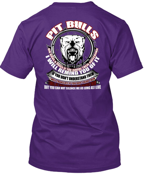 Pit Bulls Do Have A Voice T Shirt, My Favorite T Shirt