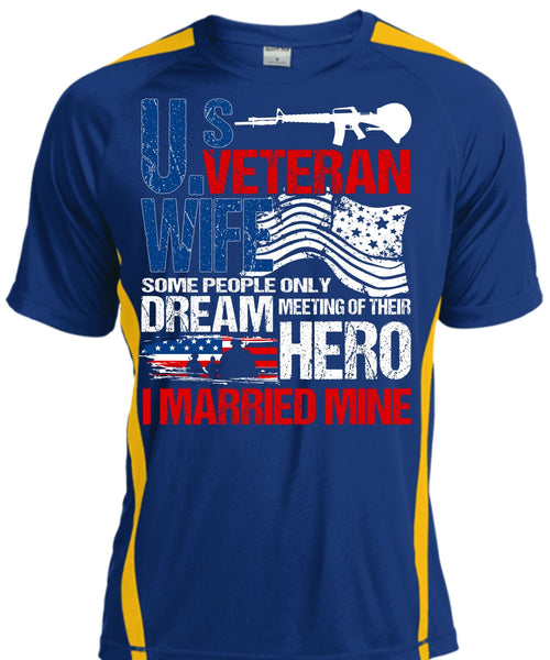 US Veteran Wife T Shirt, I Married Mine T Shirt, Cool Shirt