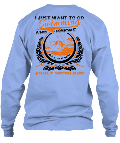 I Just Want To Go Swimming T Shirt, I Love Swimming T Shirt