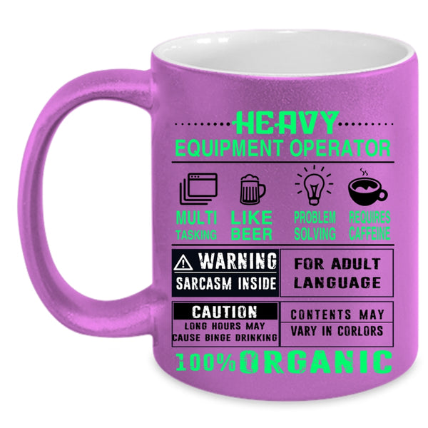 Cute Welder Coffee Mug, Heavy Equipment Operator Accent Mug