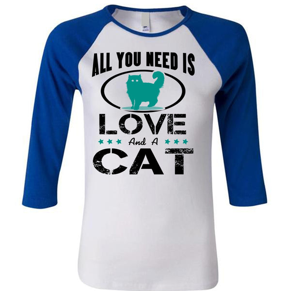 All You Need Is Love And A Cat T Shirt, Cool Pets T Shirt, I Love Cat T Shirt