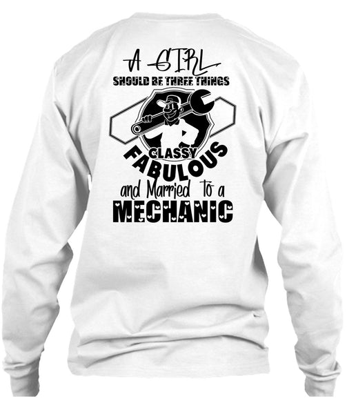 Married To A Mechanic T Shirt, I Love Mechanic T Shirt