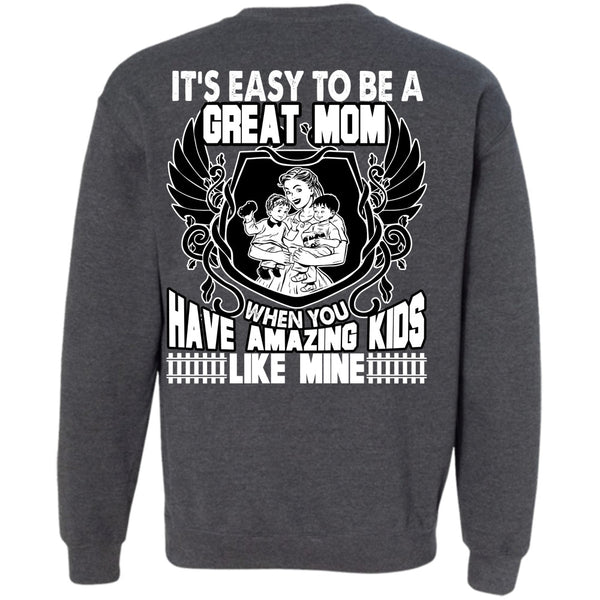 Amazing Kids T Shirt, I Love Mom Sweatshirt