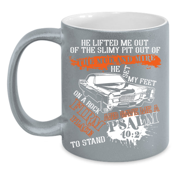 He Set My Feet On A Rock Firm Place Coffee Mug, Cool Car Driver Coffee Cup