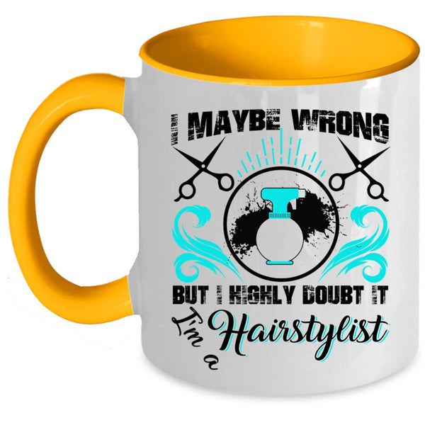 Proud To Be A Hairstylist Coffee Mug, I'm A Hairstylist Accent Mug
