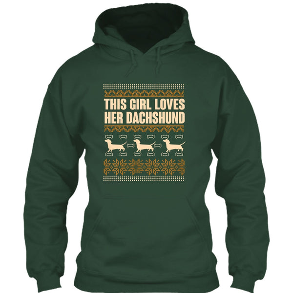 This Girl Loves Her Dachshund T Shirt, Coolest Dachshund Lover T Shirt