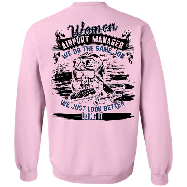 I Love Manager T Shirt, Women Aiport Manager Sweatshirt