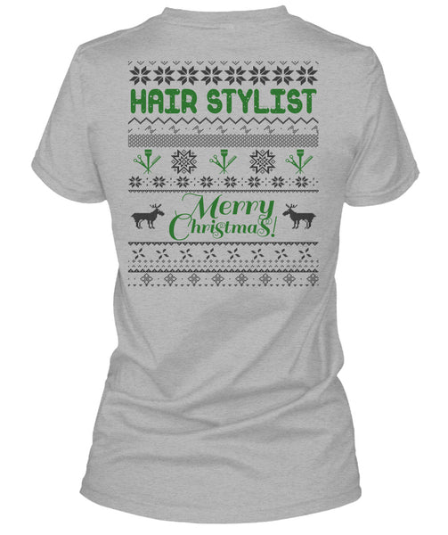 Hair Stylist Merry Christmas T Shirt, I Love Hair Stylist T Shirt