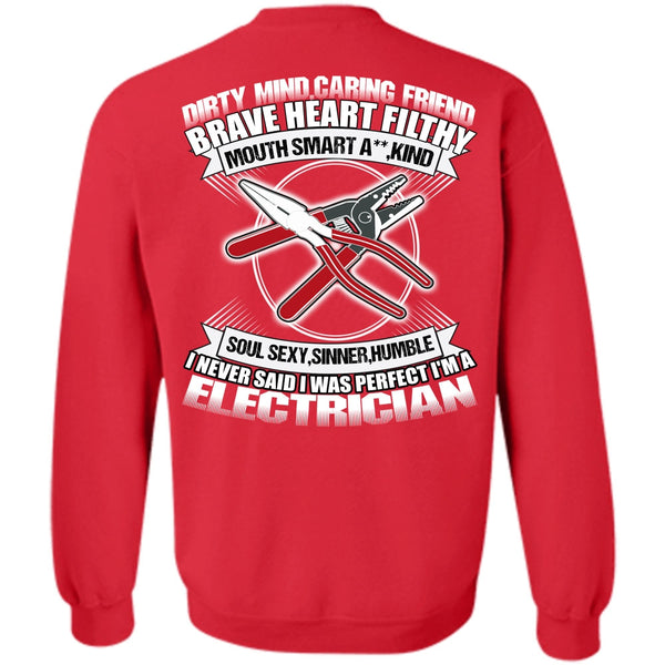 I Love Electrician T Shirt, Dirty Mind Sweatshirt
