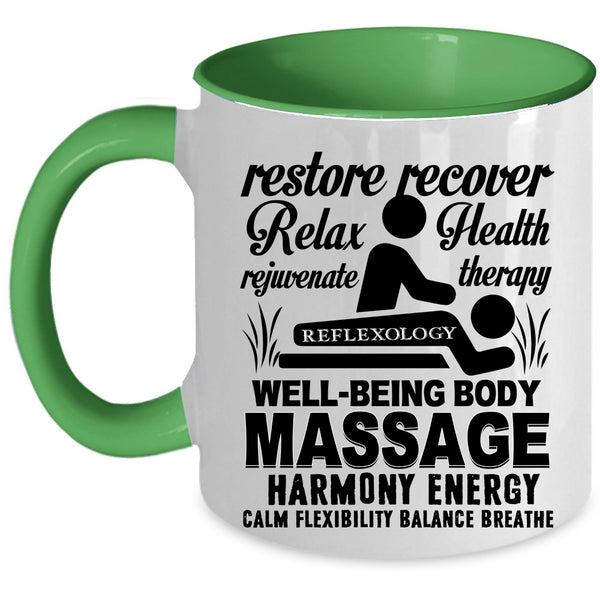 Cool Job Title Coffee Mug, Funny Massage Theralist Accent Mug