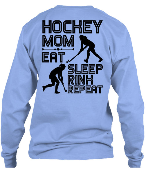 Hockey Mom Eat Sleep Rink Repeat T Shirt, I Love Hockey T Shirt