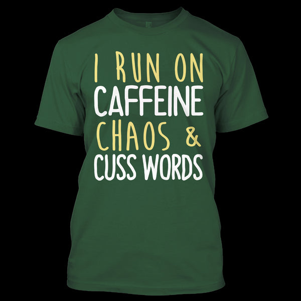 A black t-shirt with the shopify logo