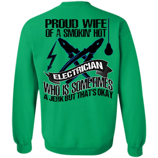 I Love Electrician T Shirt, Proud Wife Sweatshirt