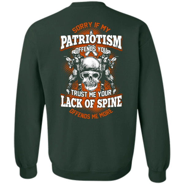 Lack Of Spine T Shirt, I Love Veteran Sweatshirt