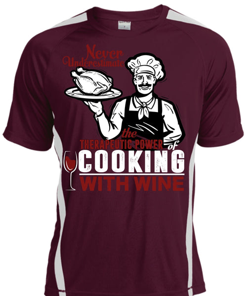 Cooking With Wine T Shirt, Being A Cooker T Shirt, Cool Shirt