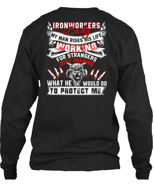 Ironworkers Lady T Shirt, I Love Ironworker T Shirt