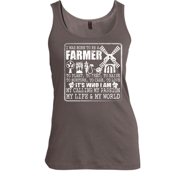 Born To Be A Farmer T Shirt, My Life And My World T Shirt, Cool T Shirt