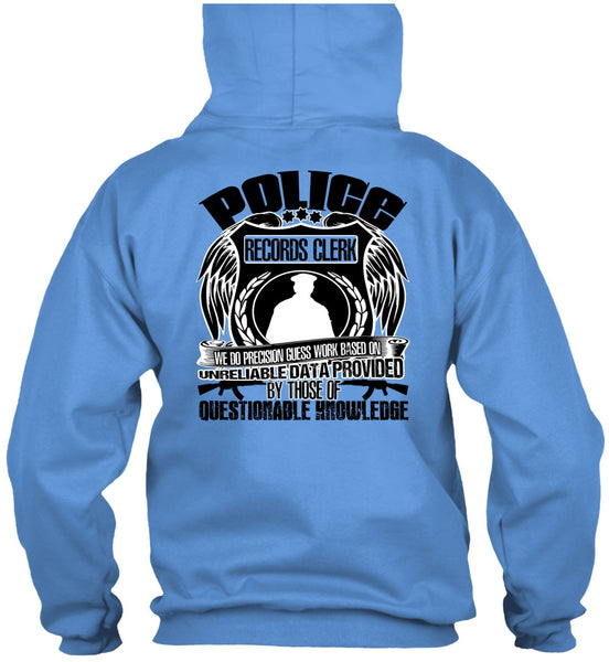 Police Records Clerk T Shirt, I Love Police T Shirt