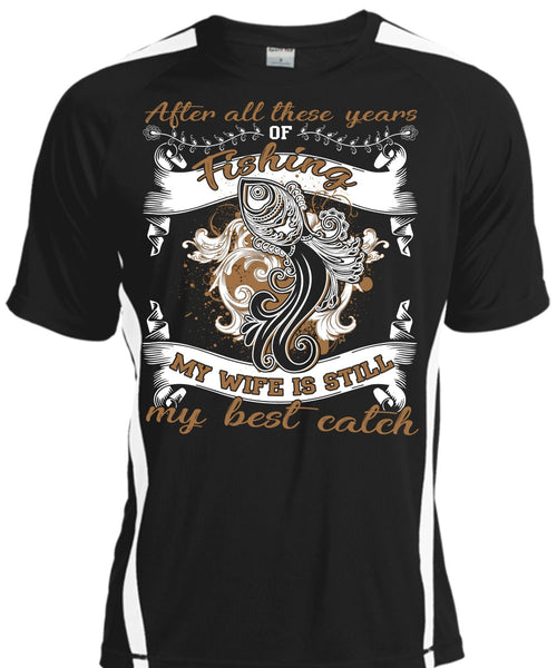 A black t-shirt with the shopify logo