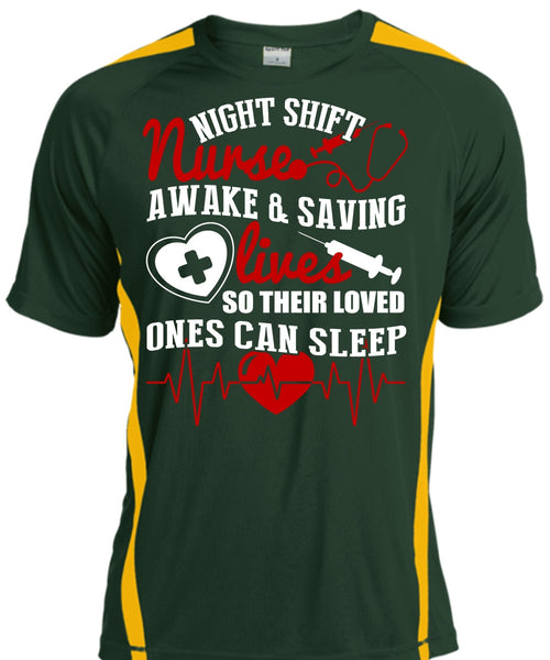 Night Shift Nurse T Shirt, Awake And Saving Lives T Shirt, Cool Shirt
